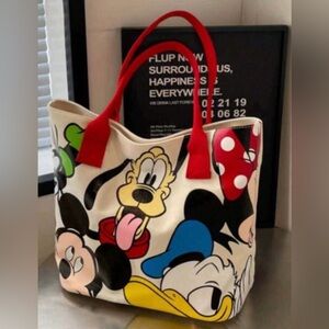 Disney Character Tote Bag - Red, Black, and Multicolor